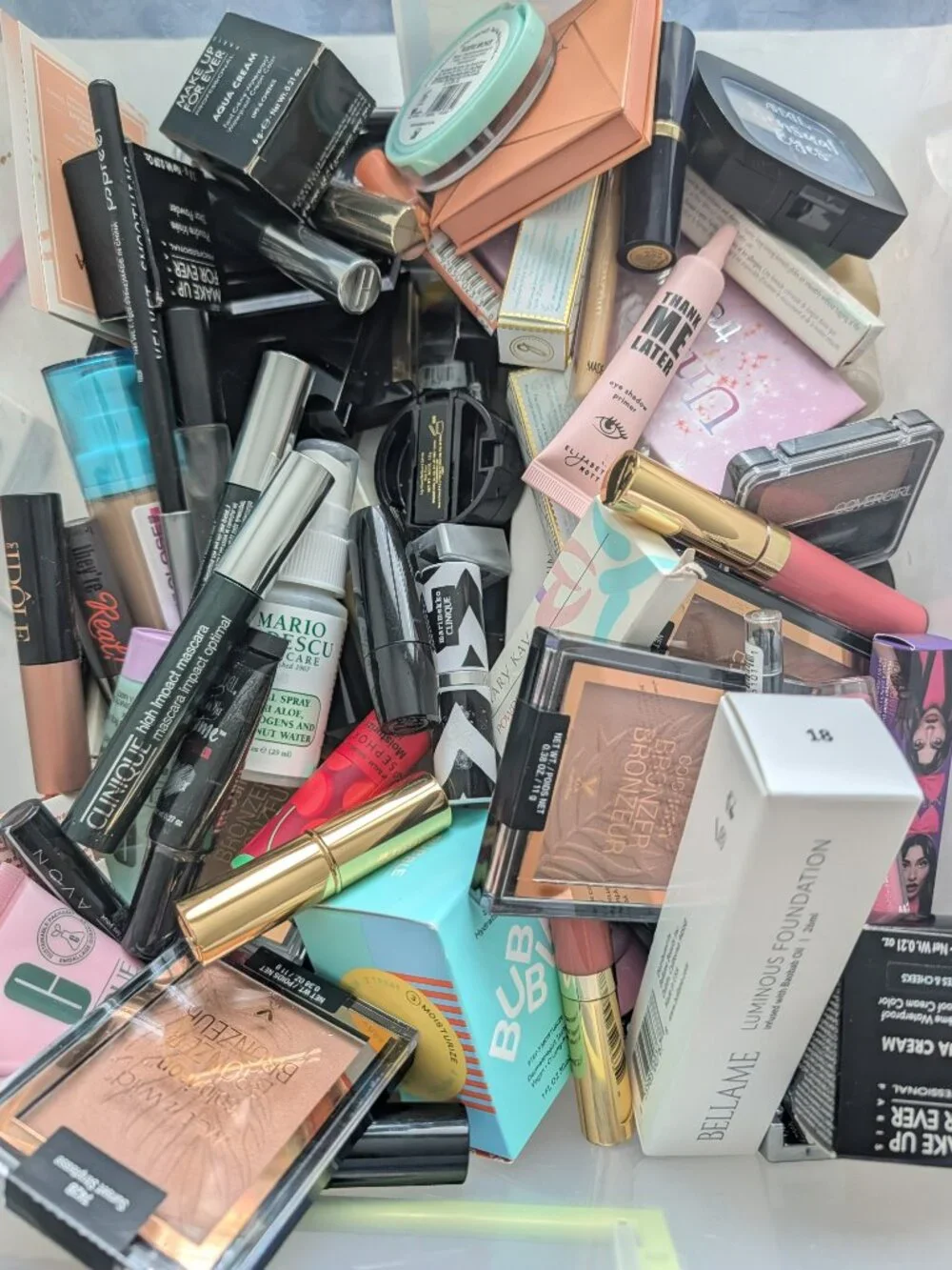 Mixed Beauty Makeup Cosmetics Lot Over 50 Pieces MYSTERY Full Size & Travel NEW